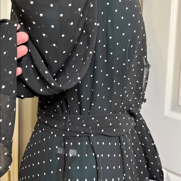 NWT Express Sheer Polka Dot Long Duster - Picture 8 of 8